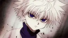 Killua Zoldyck serious stare