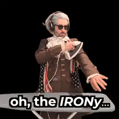 George Washington Ironing Oh The Irony