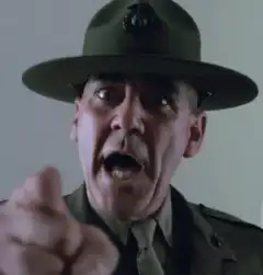Drill Sergeant Pointing Finger