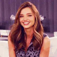 Miranda Kerr smiling
