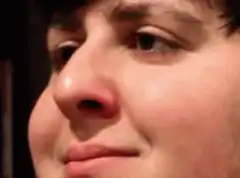 Close-up of a man's face