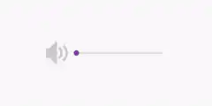 Volume slider animation