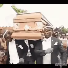 Dancing pallbearers