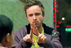 Walter White pointing fingers