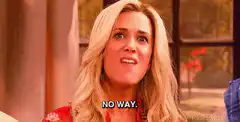 Kristen Bell no way reaction