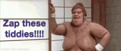 Sumo wrestler with big titties