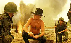 Martin Sheen smoking on the beach in Apocalypse Now