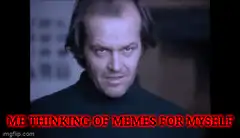 Jack Nicholson intense stare meme