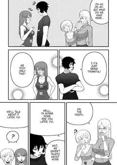 Manga panel with characters reacting to youth