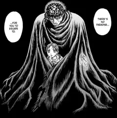 Guts and Casca under the cloak