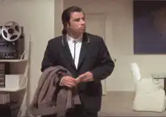 John Travolta Confused Shrug