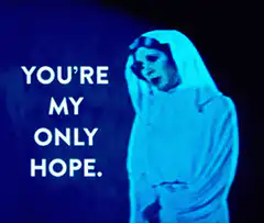 Princess Leia You're My Only Hope