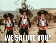 Three Mariachi Men We Salute You