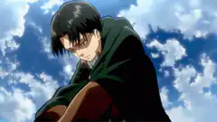 Levi Ackerman draws swords