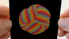 Rainbow optical illusion card