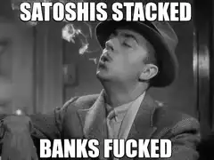 Satoshi Stacked Banks Fucked
