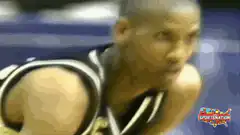 Reggie Miller neck roll basketball
