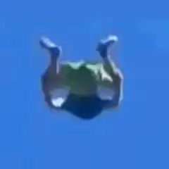 man falling and landing