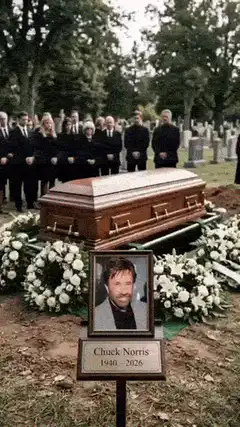 Chuck Norris rises from his own coffin