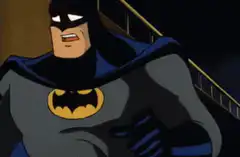 Batman flexing muscles