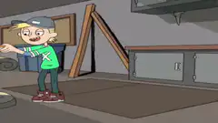 Ned falls into a hole