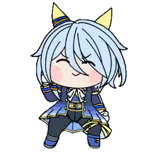 chibi character waving
