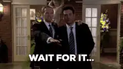 Two men in suits waiting for something