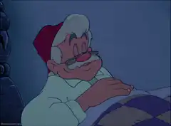 Santa Claus sleeping peacefully