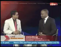 Two men talking on NBS Morning Breeze