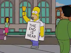 Homer Simpson The End Is Near