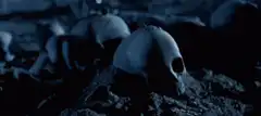 Terminator robot rises from skulls