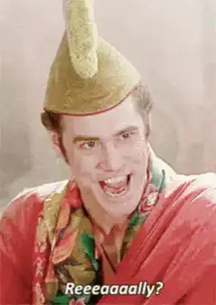 Jim Carrey as The Mask Reaaaally