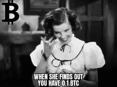Woman facepalm when she finds out you have 0.1 BTC