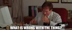 What is wrong with the thing?