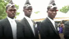 Men in suits and hats posing