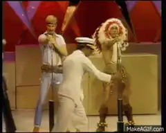 ABBA performing on stage