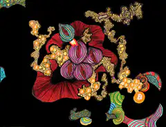 Psychedelic Bitcoin Flower Animation