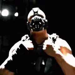 Bane flexing muscles