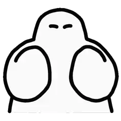 Simple Ghost with Big Eyes