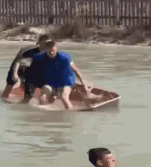 Man salutes as boat sinks