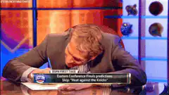 Ezra Klein facepalms at Knicks prediction