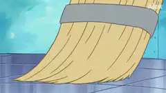 Plankton gets swept by a broom