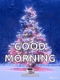 Good Morning Christmas Tree GIF