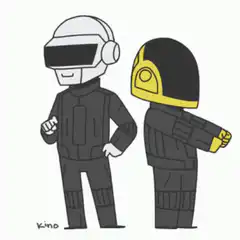 Daft Punk chibi characters