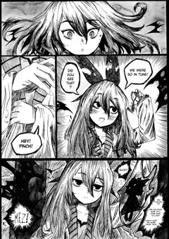 anime girl gets pinched by bat