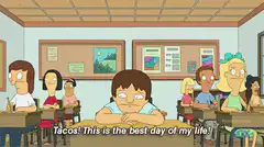 Tina Belcher excited about tacos