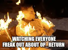John Snow on Fire Watching Everyone Freak Out