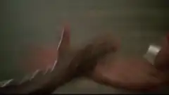 muscular arm flexing