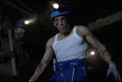 Ben Stiller as a confused construction worker