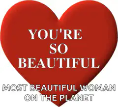 You're So Beautiful Heart GIF